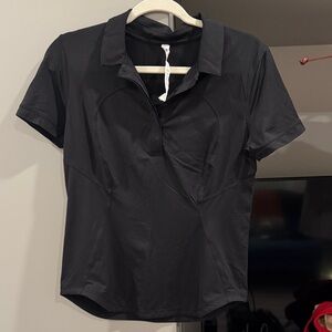 lululemon athletica Black Polo Shirt